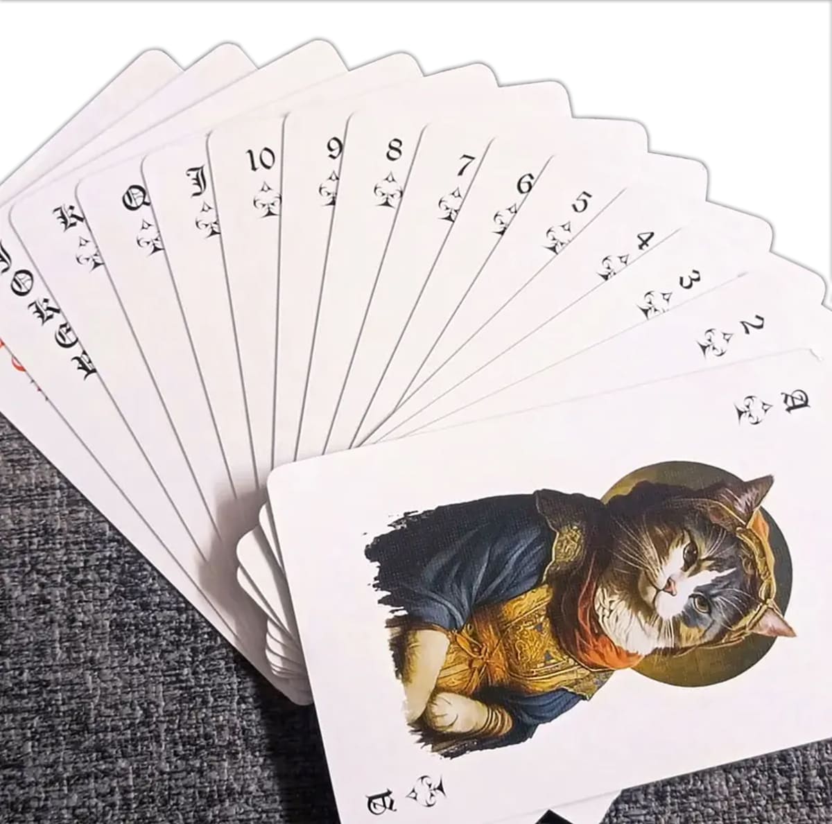 Juego de cartas con diseño de gatos ilustrados Dark2