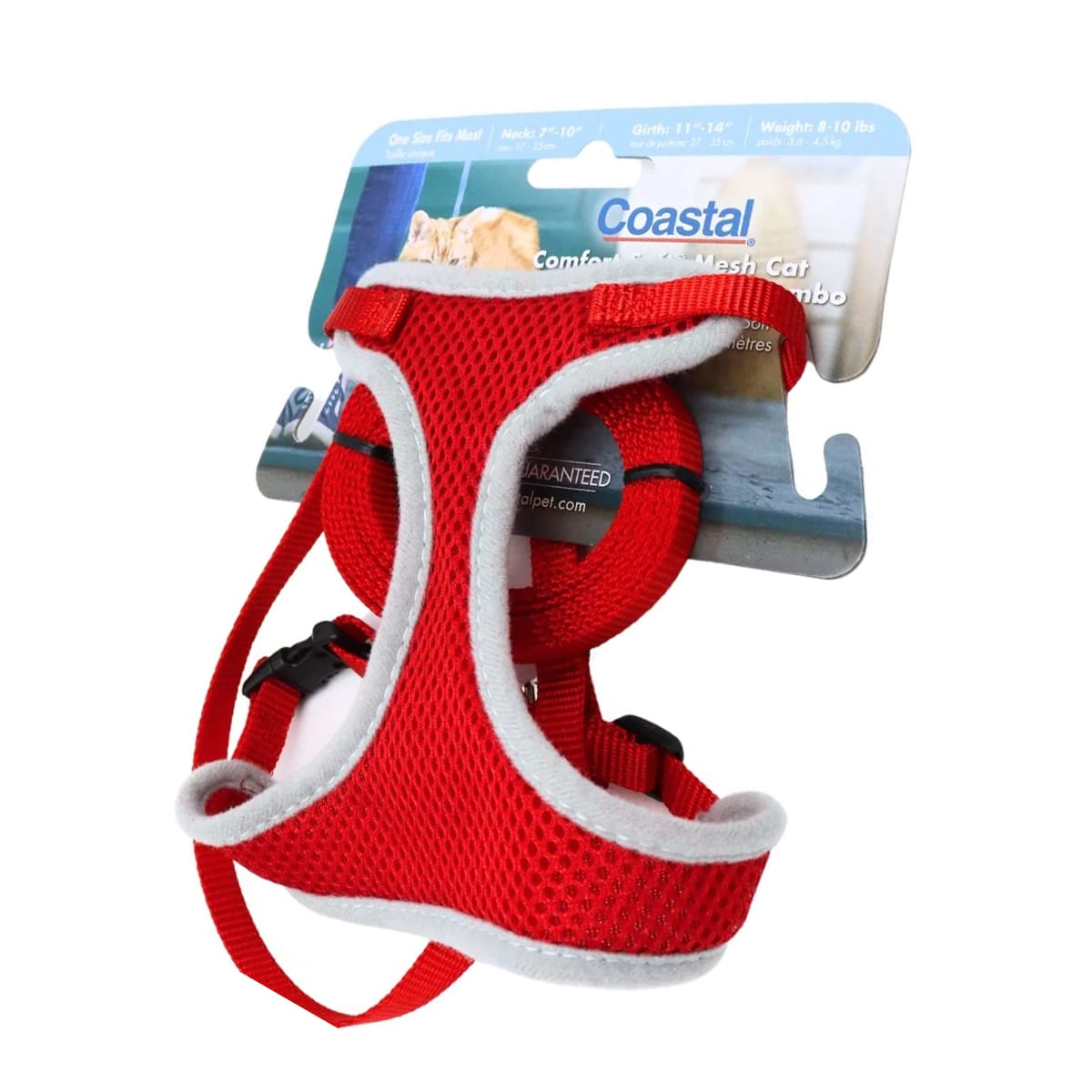 Coastal Arnés Pechera con Correa Confort Soft Rojo 1