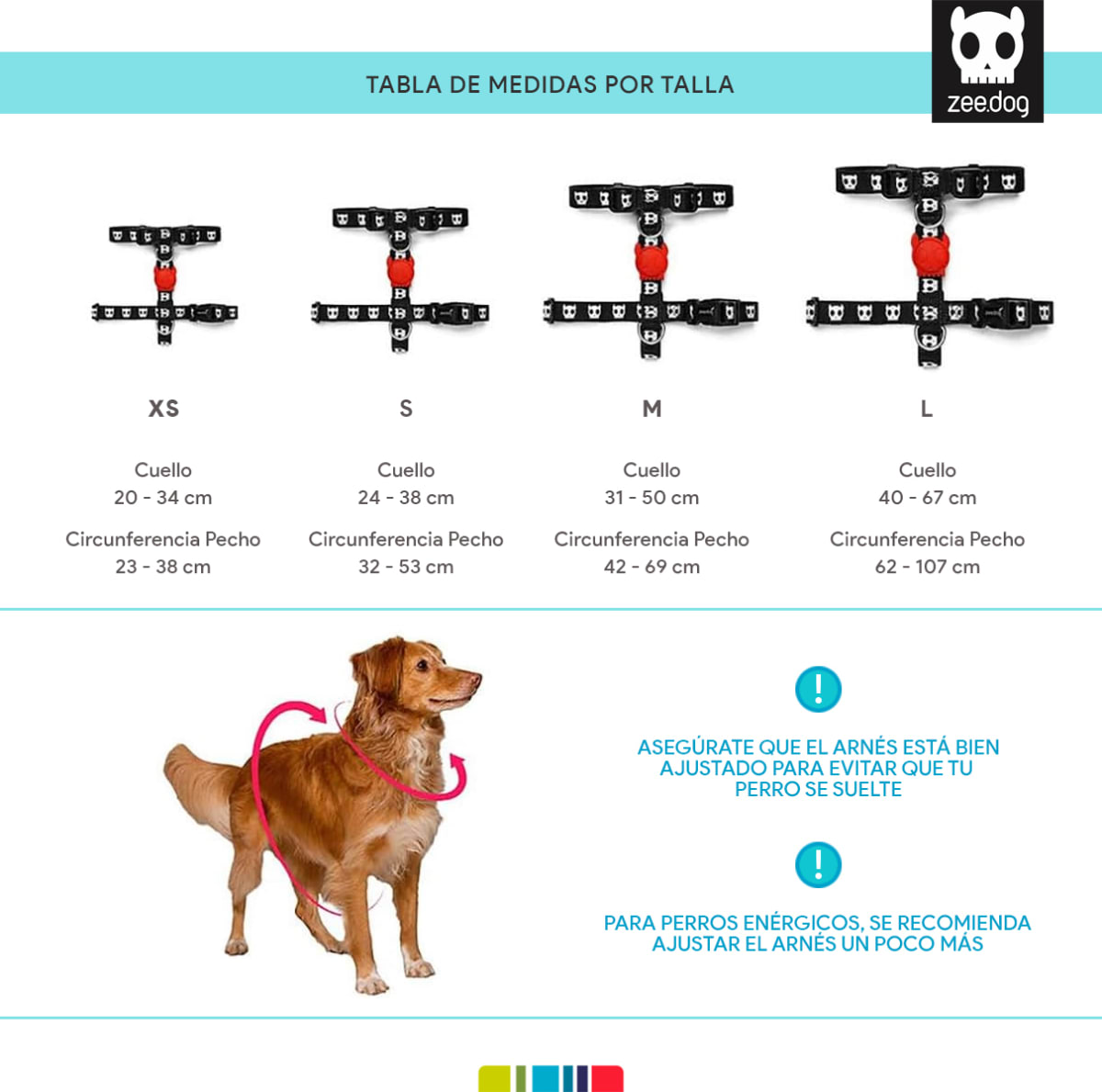 ZeeDog arnés H-harness Selva para perros4