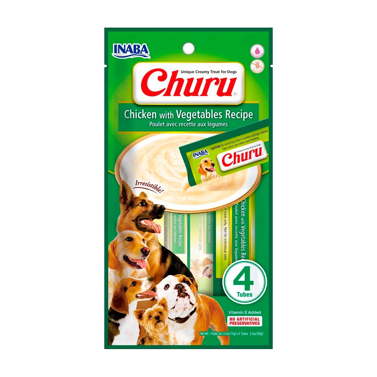 Churu Receta Pollo con Vegetales para perro 1