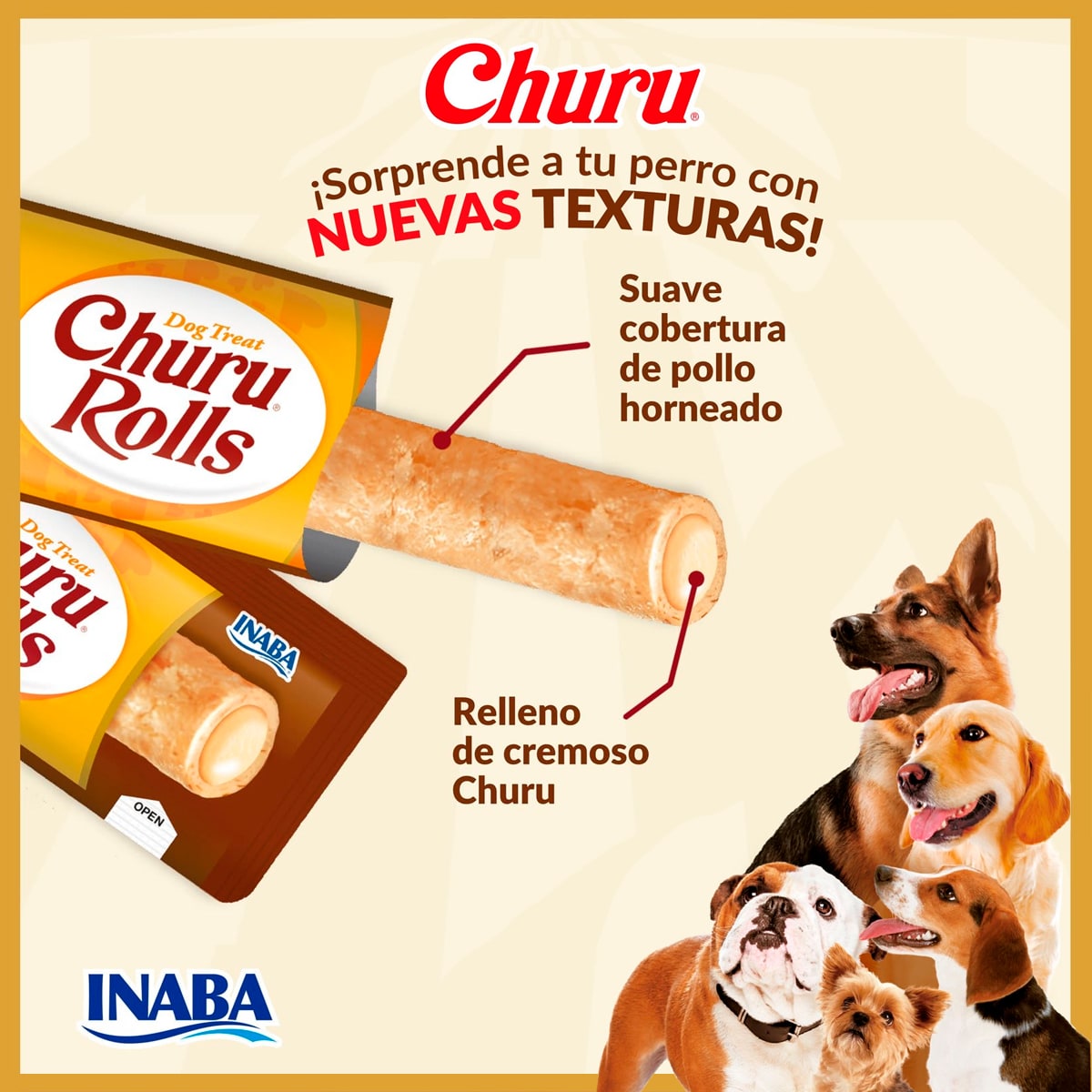 Churu Rolls DOG Pollo con Salmón 12gr (8 packs)2