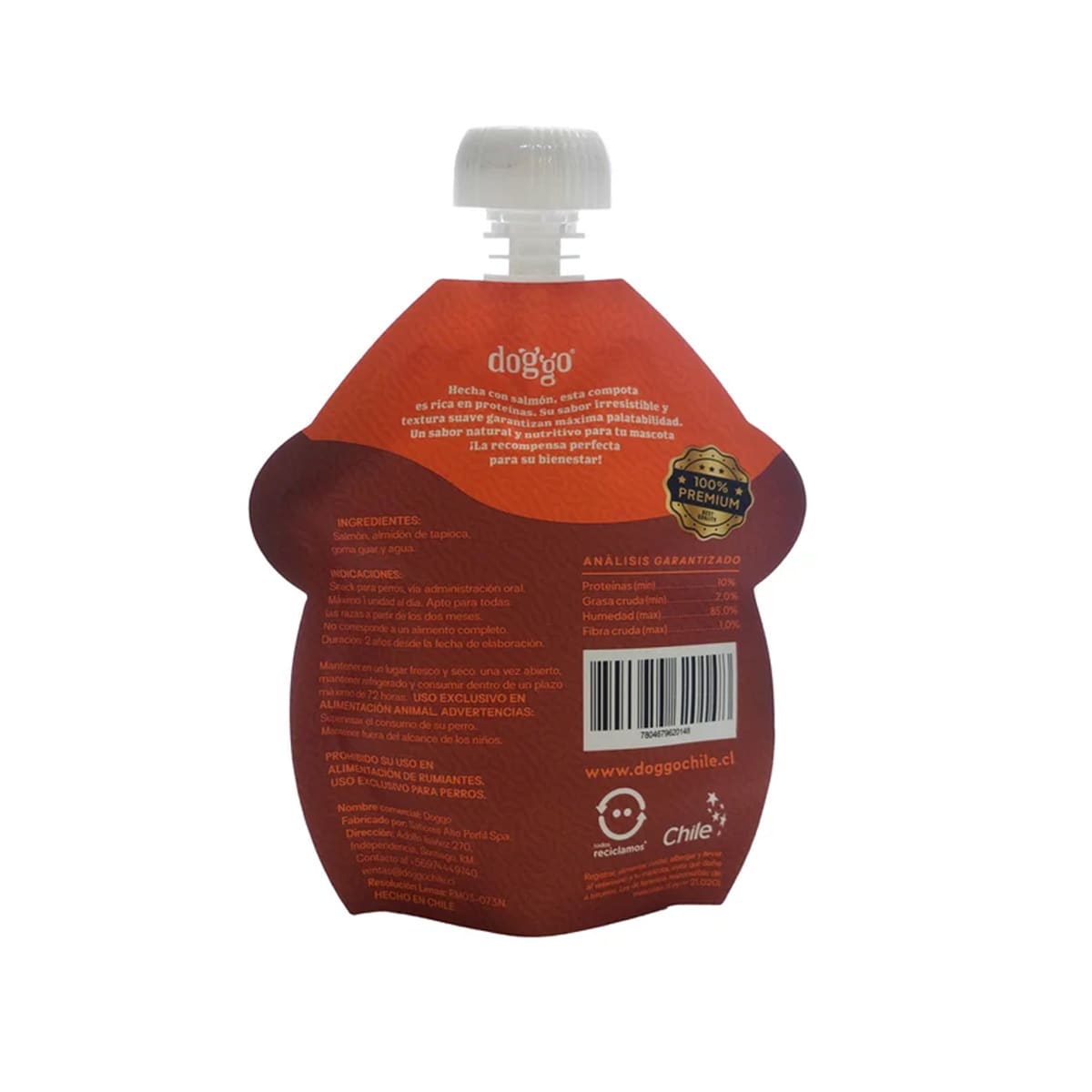 Doggo Compota Tasty sabor salmón 120 gr2