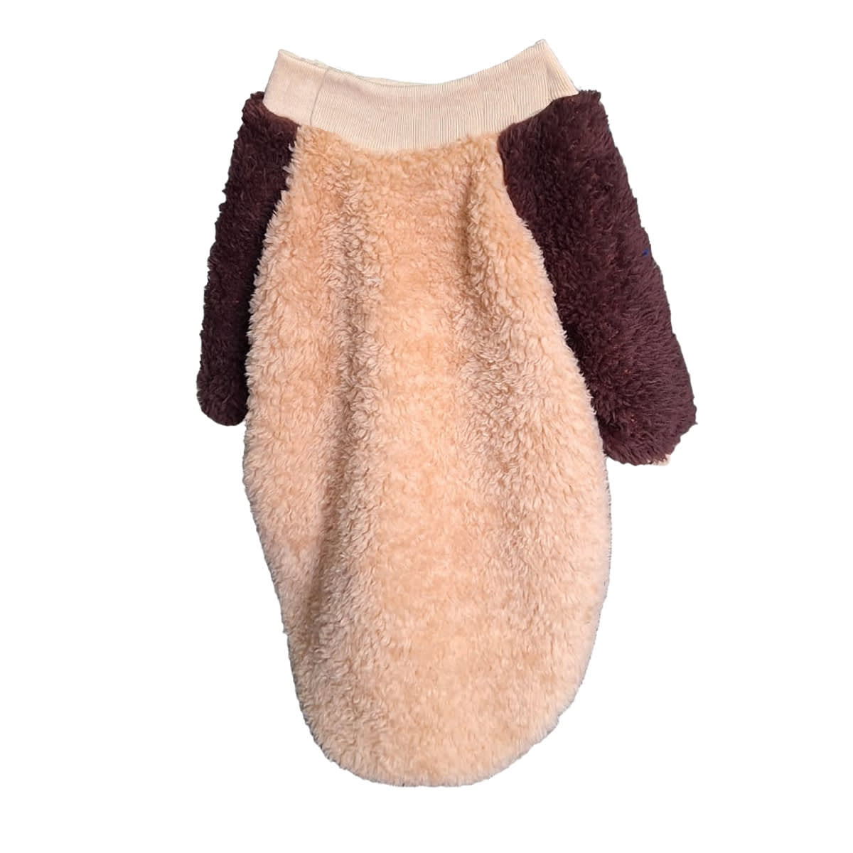Corderito para mascota color beige con mangas café de Dylan's Design 1