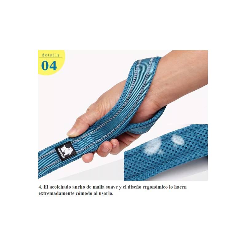 True Love Correa Reflectante Azul 1,10mt4