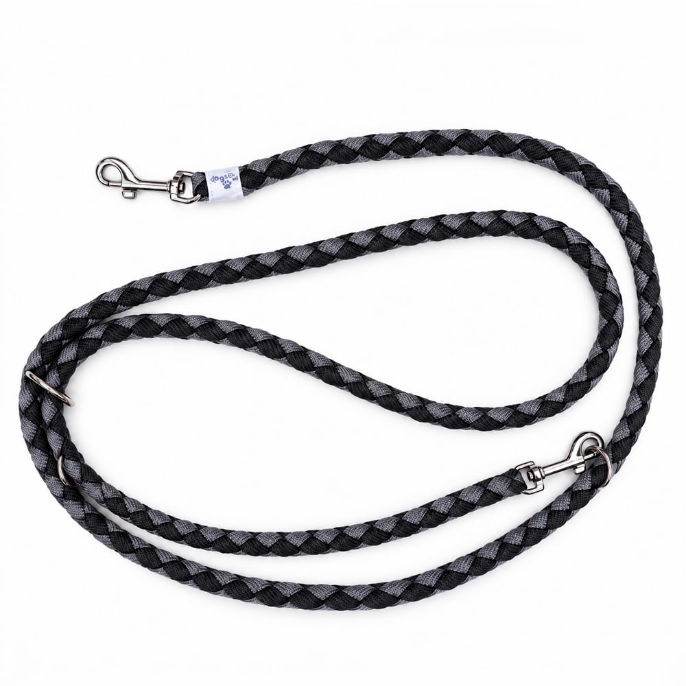 Mascan Correa Ramal Trenzado Negro Talla M 1