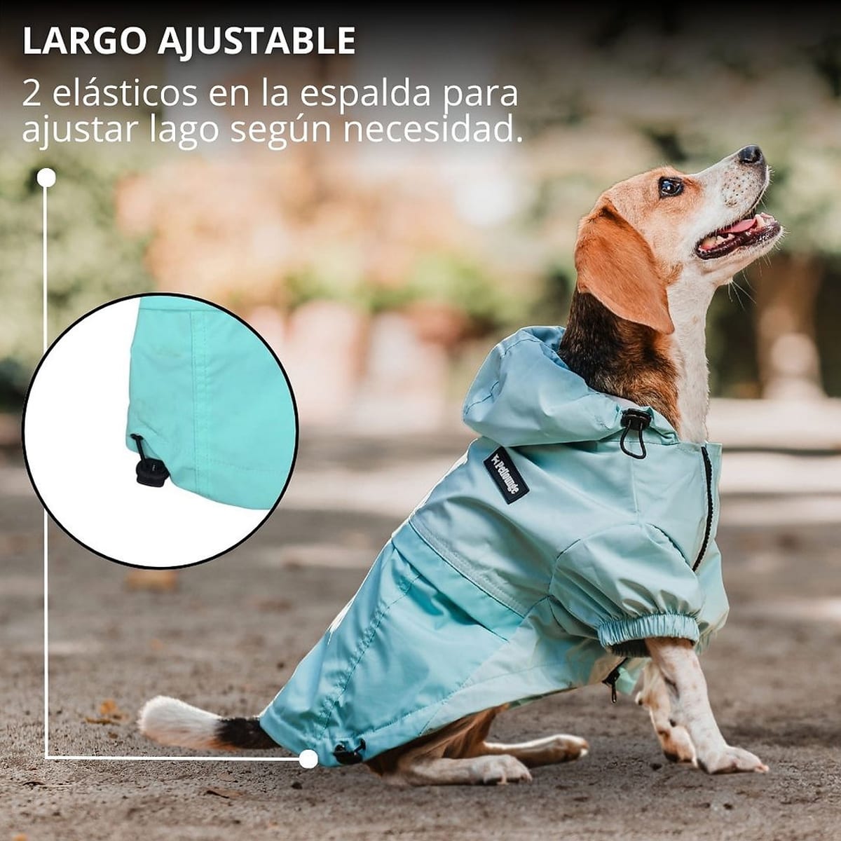 Petlounge cortaviento impermeable HydroLite celeste3