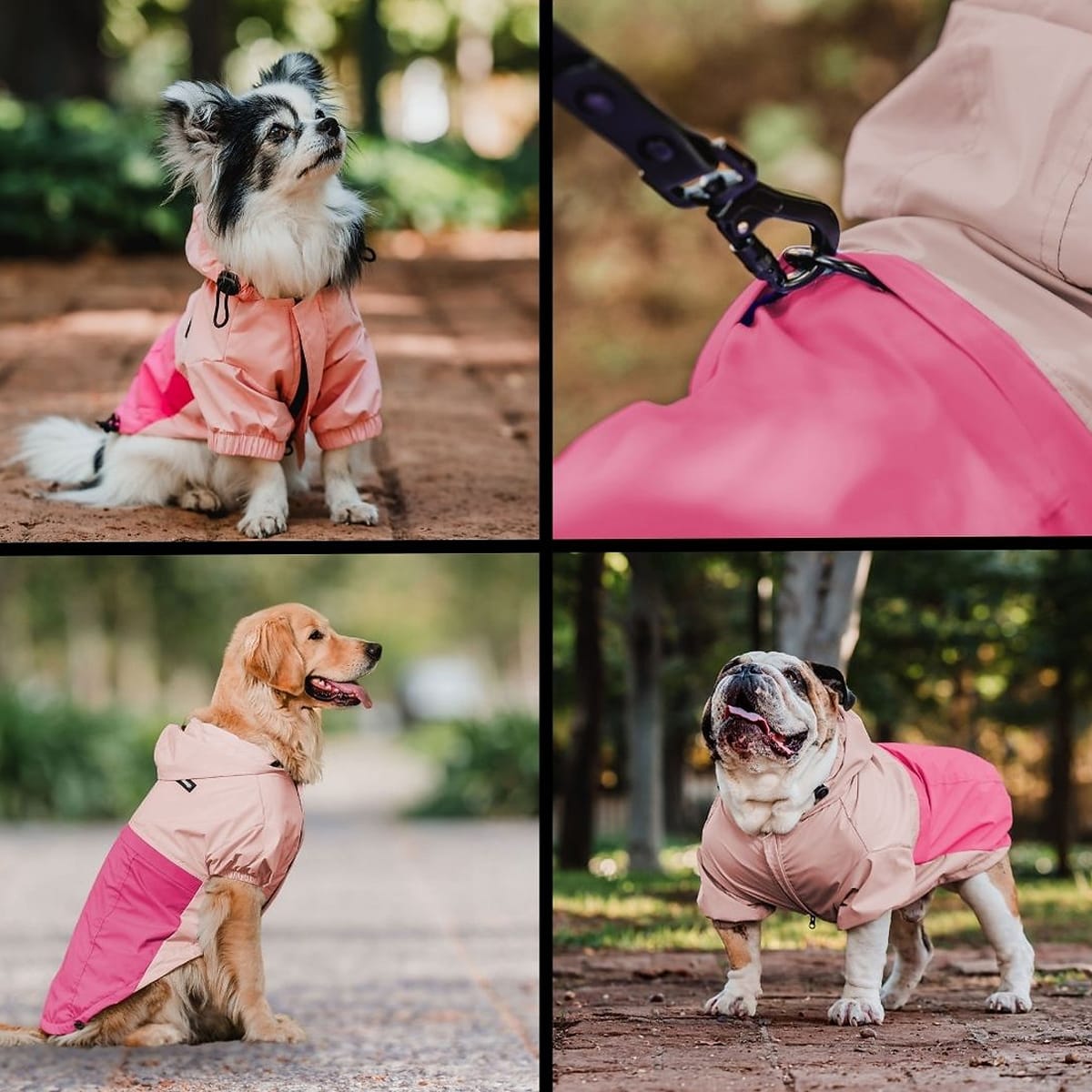 Petlounge cortaviento impermeable HydroLite rosado Talla 32