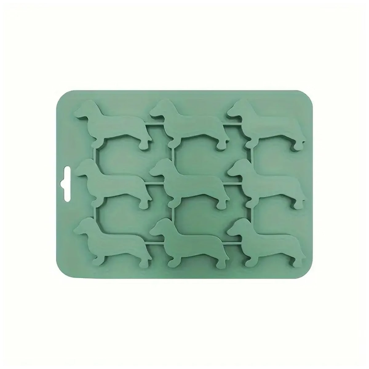 Molde de silicona con forma de Dachshund Salchicha3