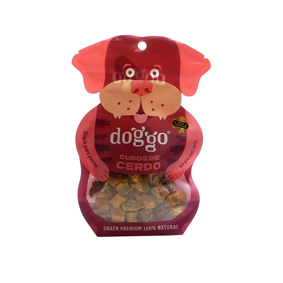 Doggo snack para perros Bocado cubos de cerdo 90 grs 1
