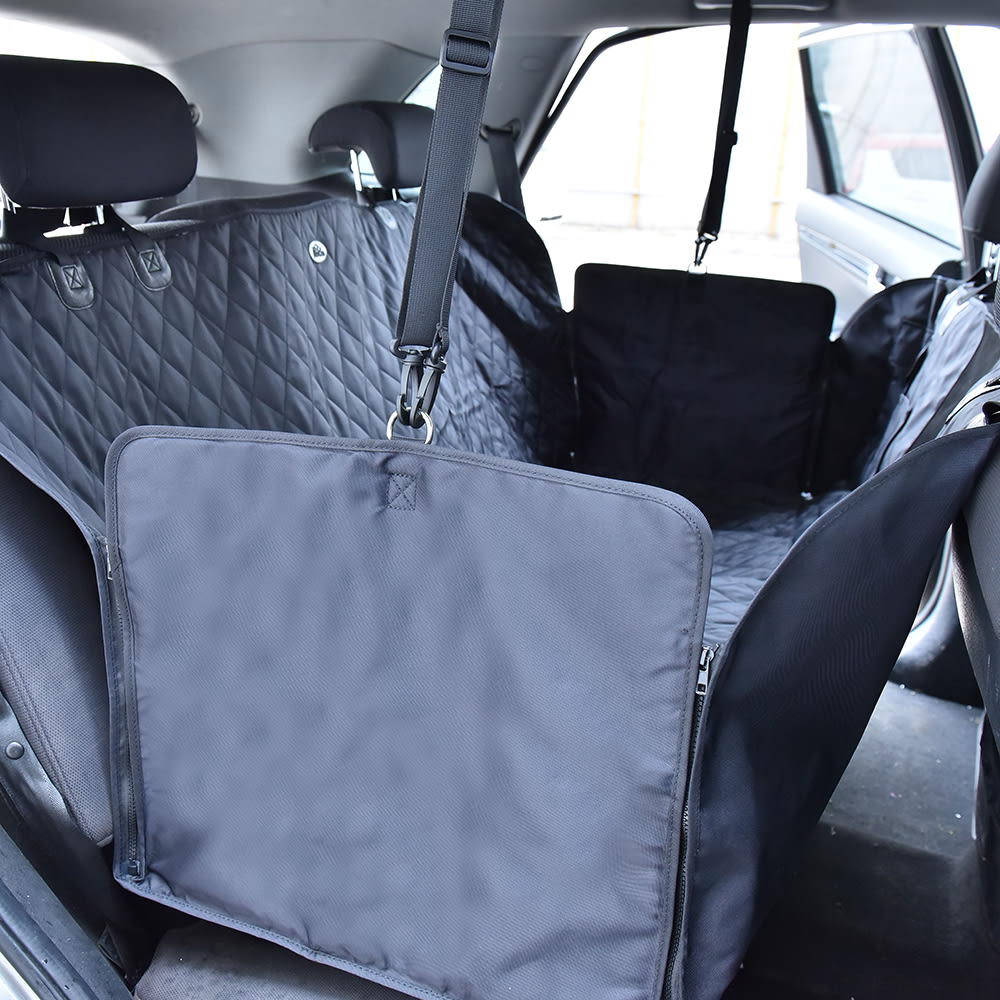 Cubre asiento trasero para auto Mascan color negro4