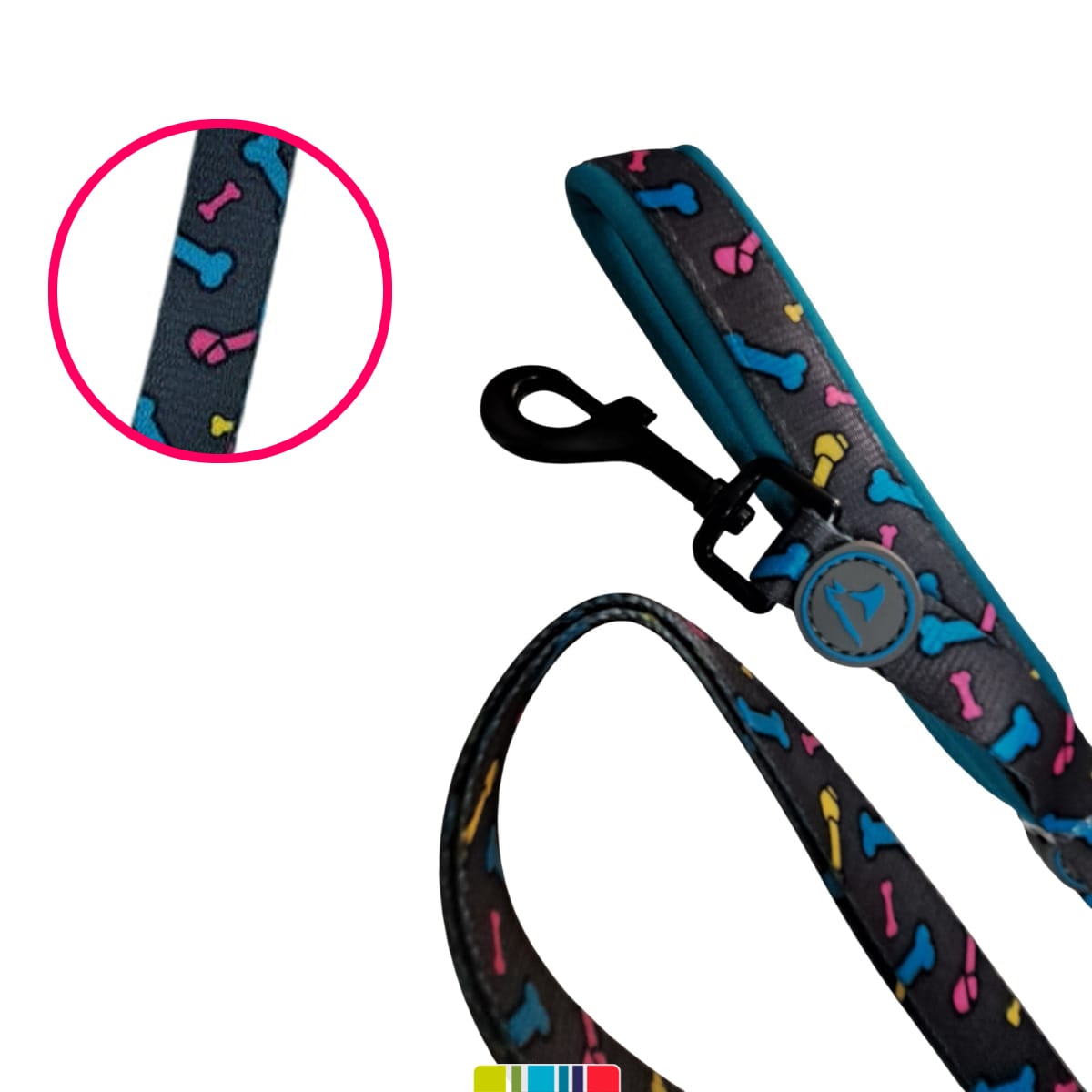 Doco correa para perro diseño Bacon Chewy2