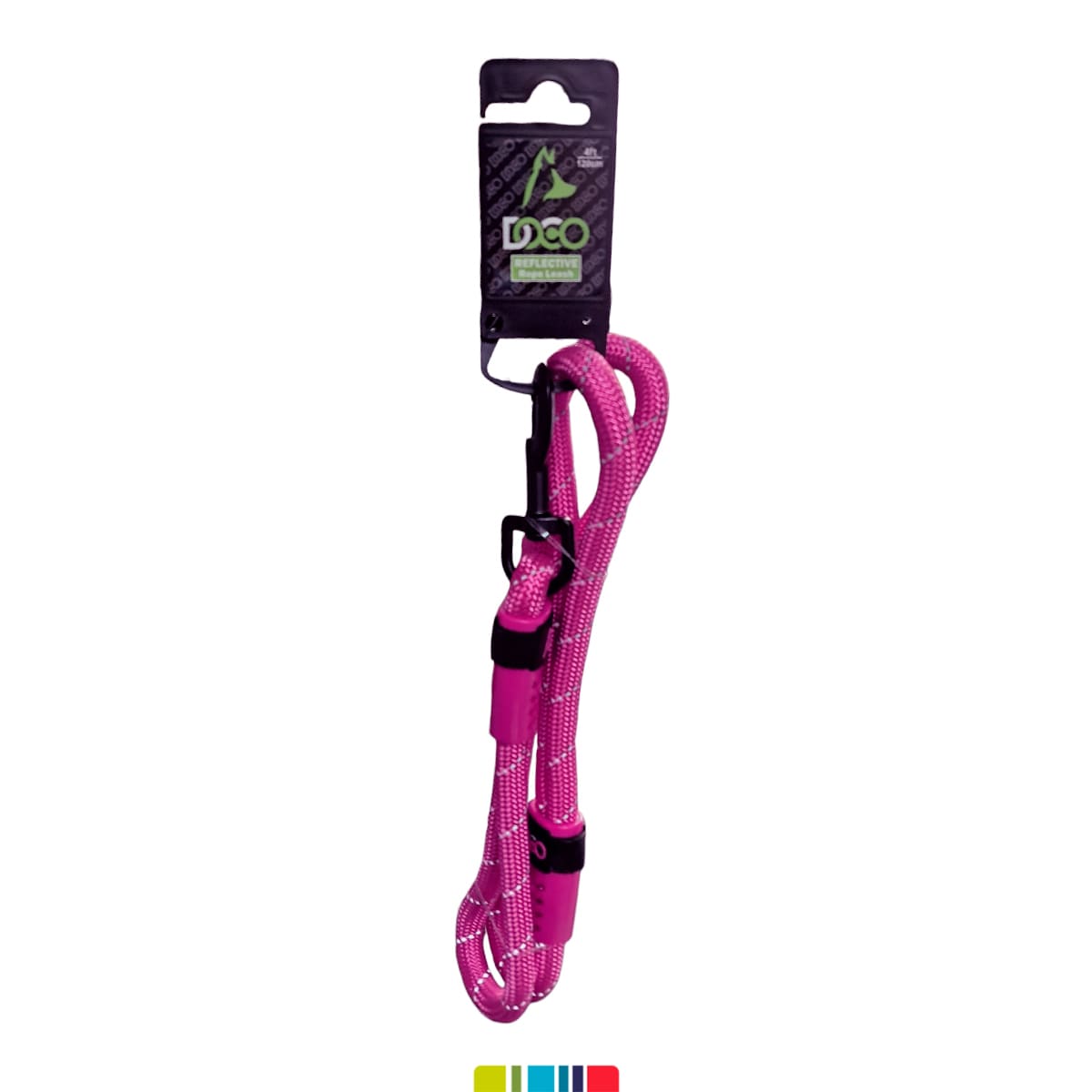 Doco correa reflectante Rope rosado2