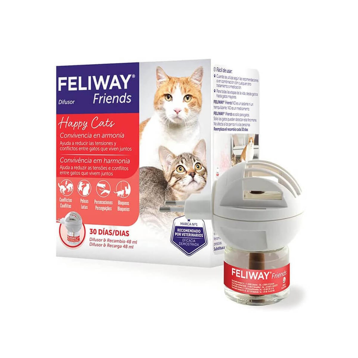 Feliway Friends Difusor + Repuesto 48ml 1