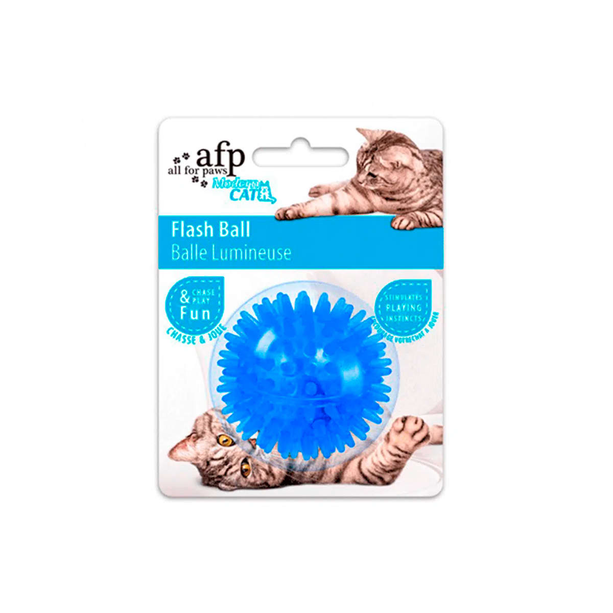 AFP Pelota Flash Ball Modern Cat (color aleatorio) Rosada, verde, azul, naranja 1