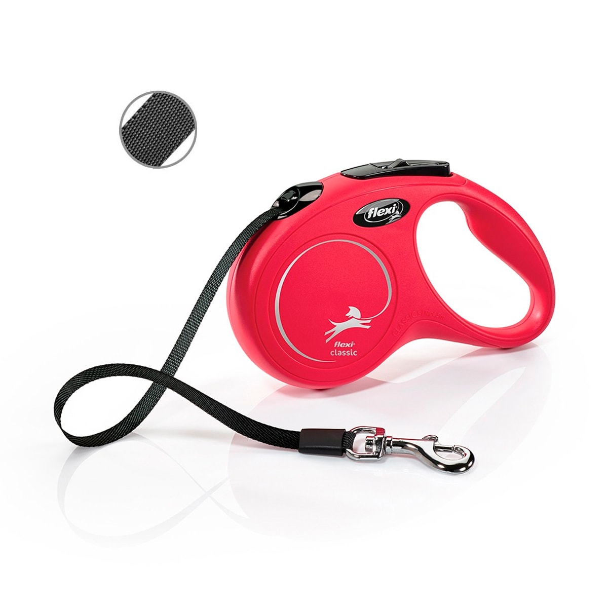 Correa Flexi Classic roja de cinta retráctil2