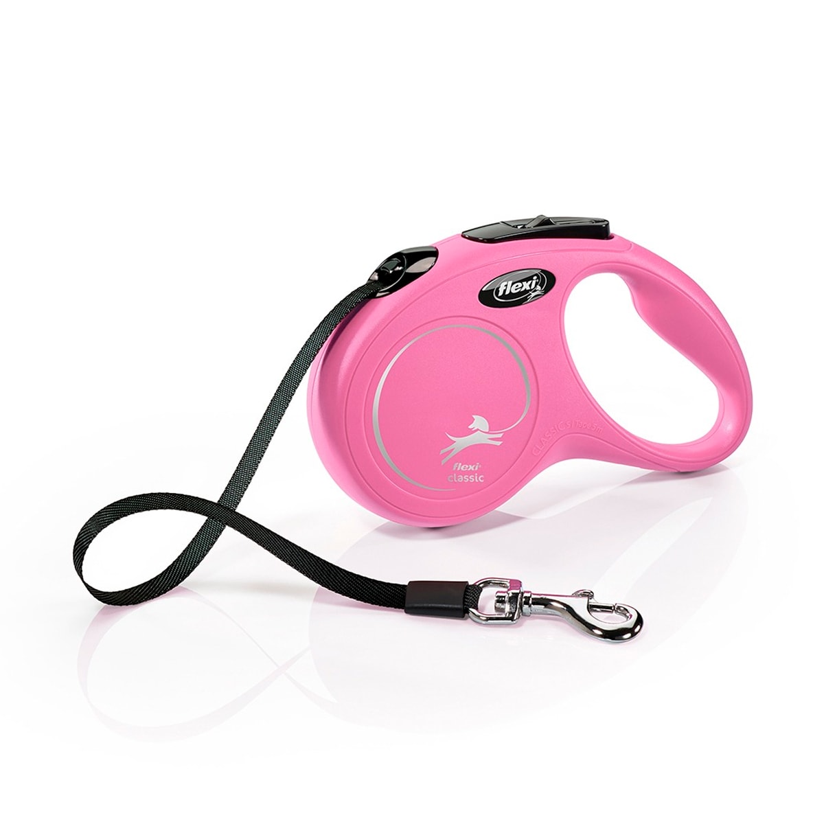 Correa Flexi Classic rosada de cinta retráctil 1