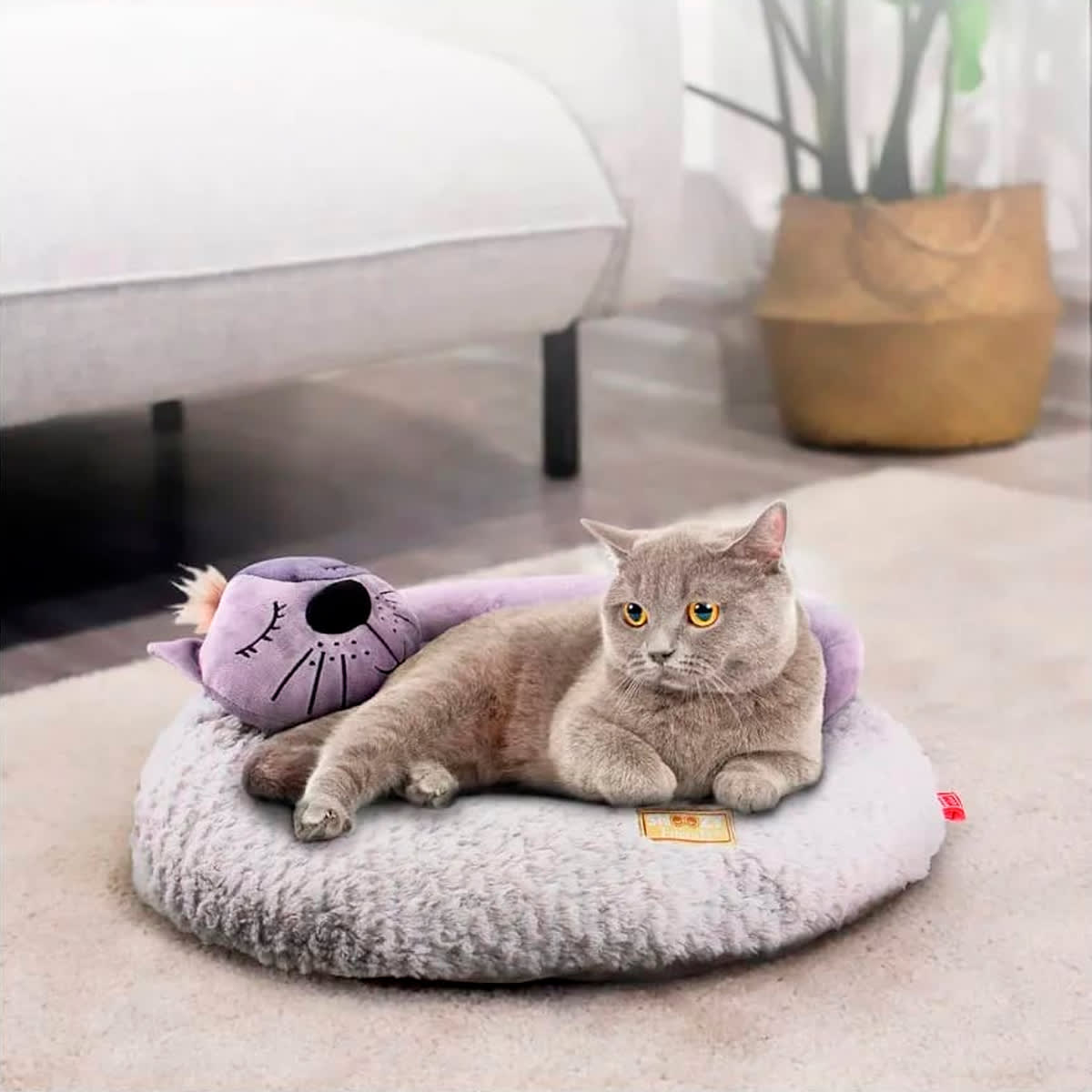 GiGwi Cama Redonda con Gato 3D 1