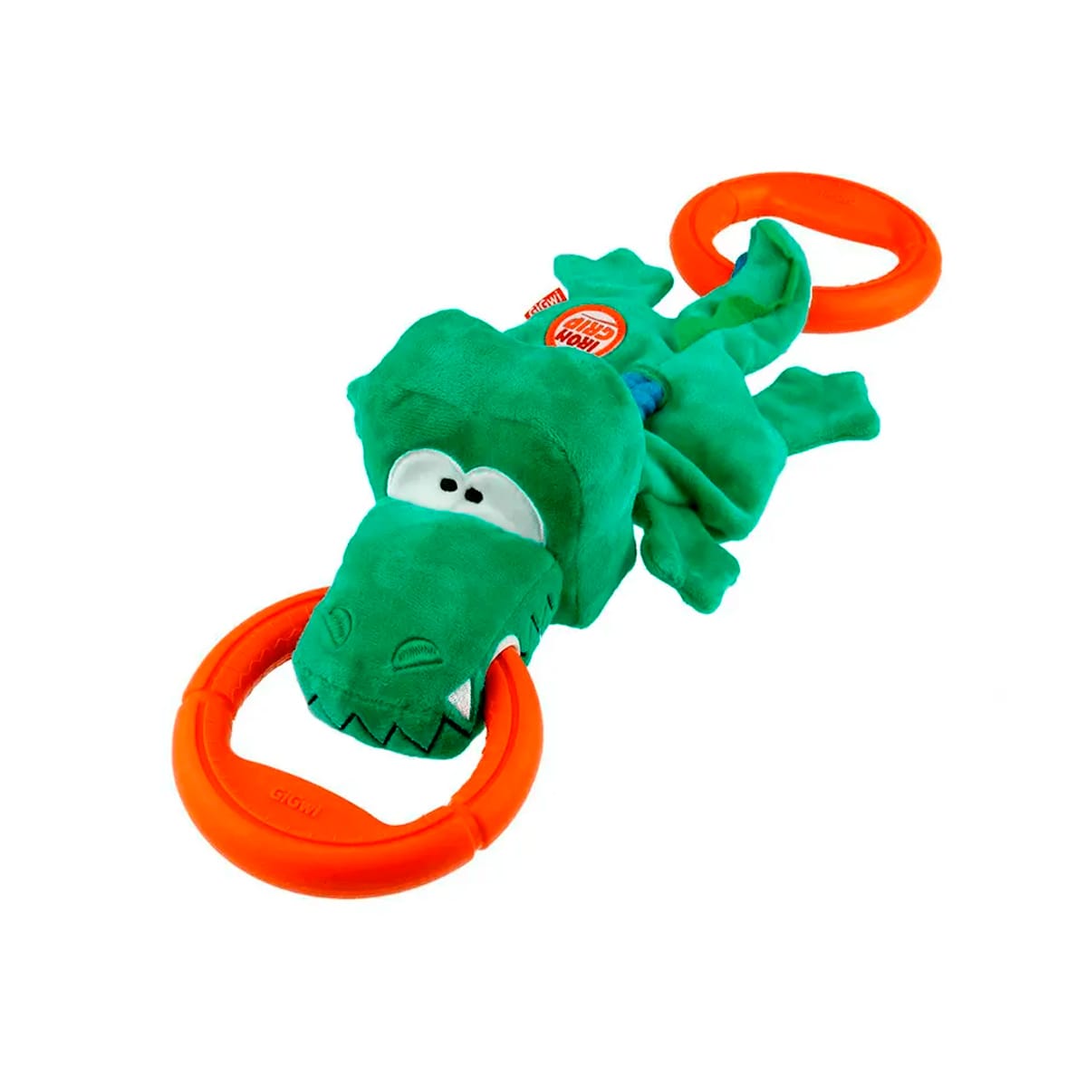 GiGwi Cocodrilo Plush con Cuerda Iron Grip2