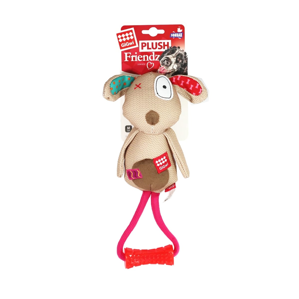 GiGwi Perro Plush Friendz con Johnny Stick 1