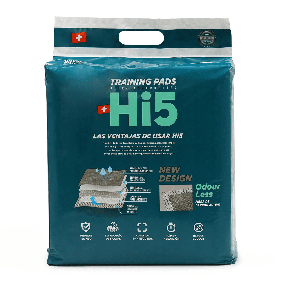 Sabanillas de entrenamiento Hi5 90x90 con carbón activado4
