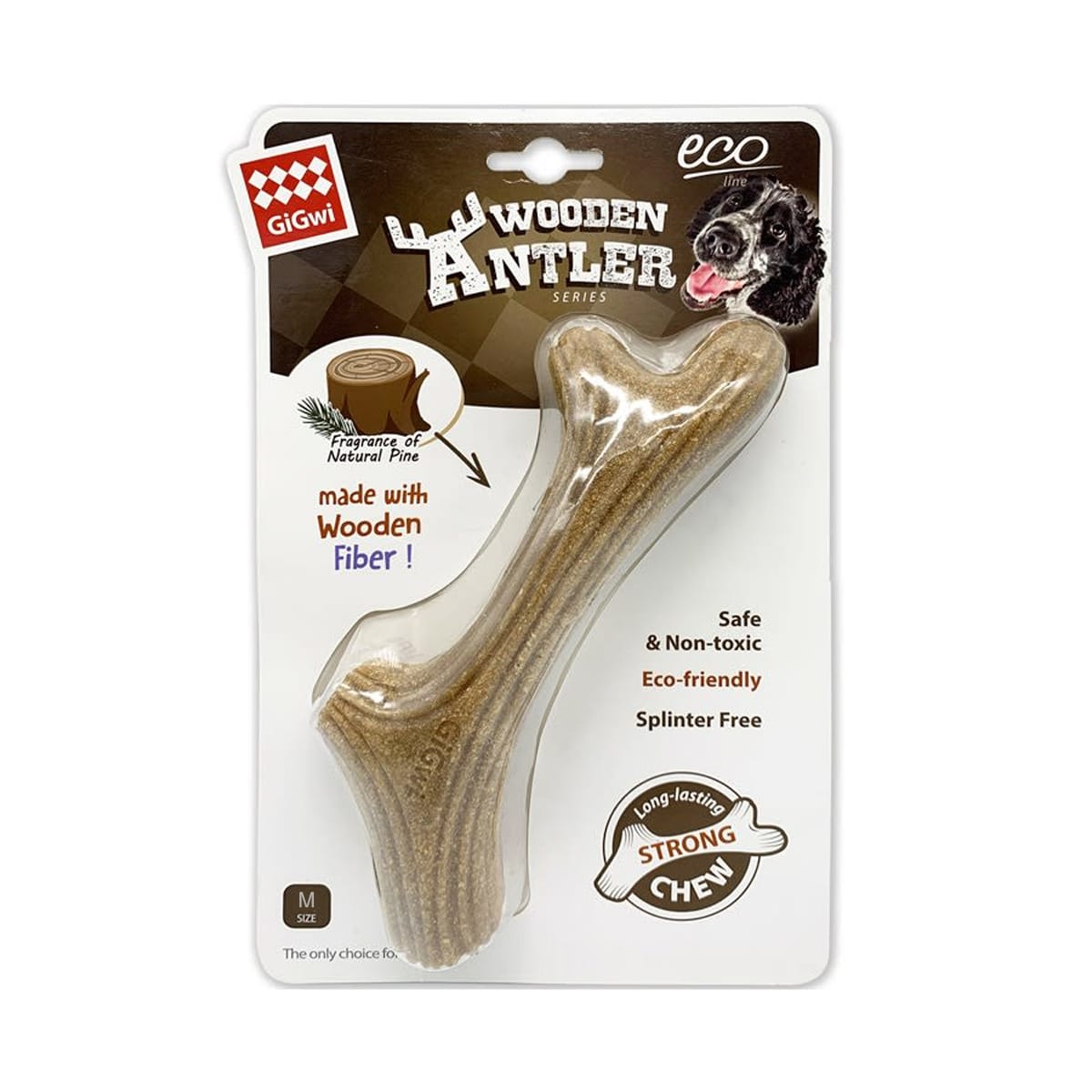 GiGwi Wooden Antler Dog Chew Tipo Tronco4