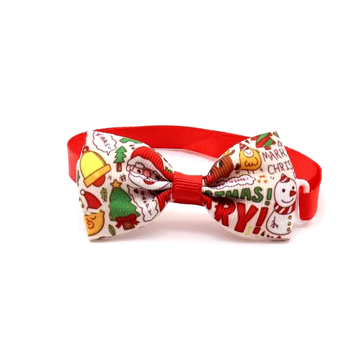 Collar navideño con corbatín para perro o gato2