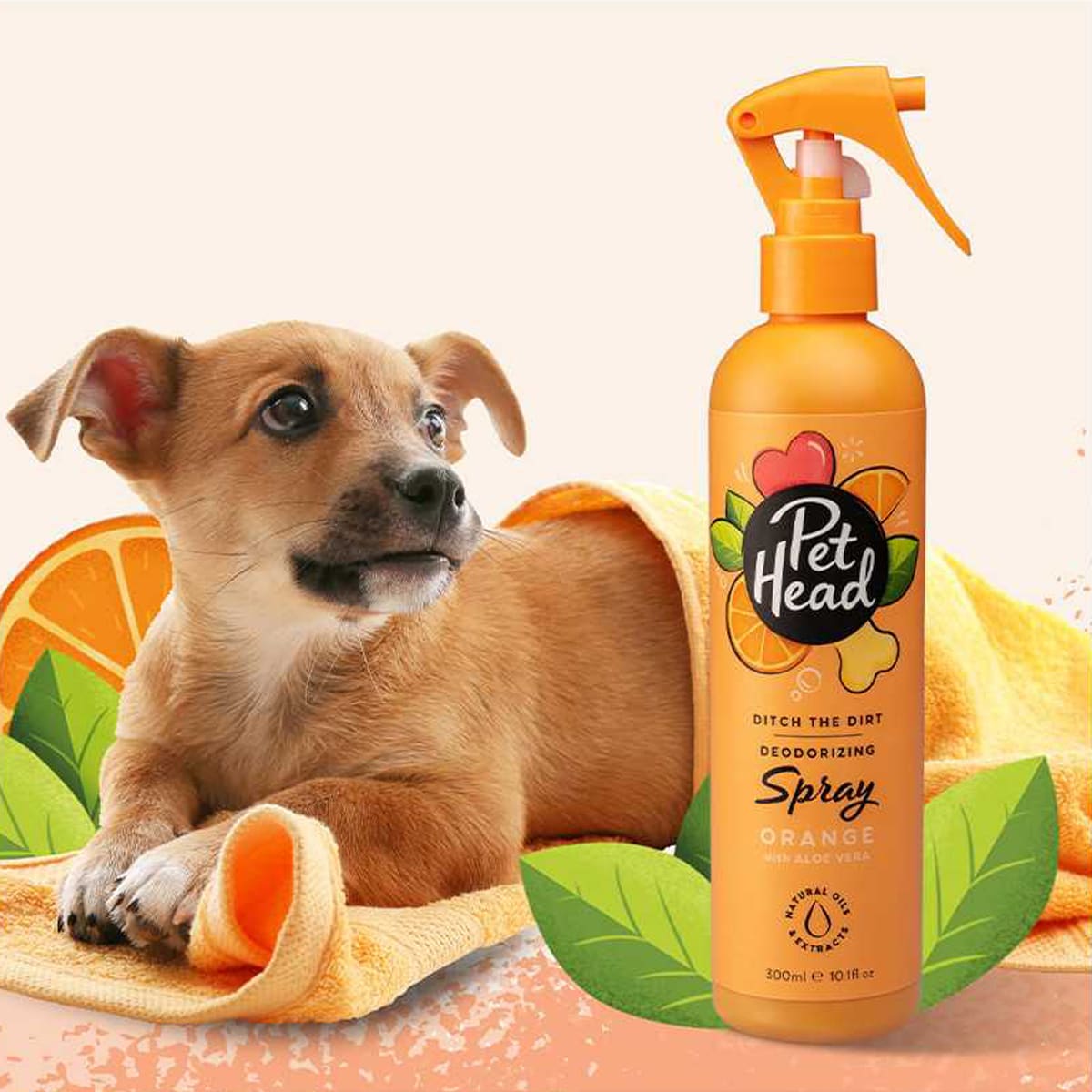 Pet Head Ditch the Dirt Naranja Colonia Desodorante en Spray 300ml3