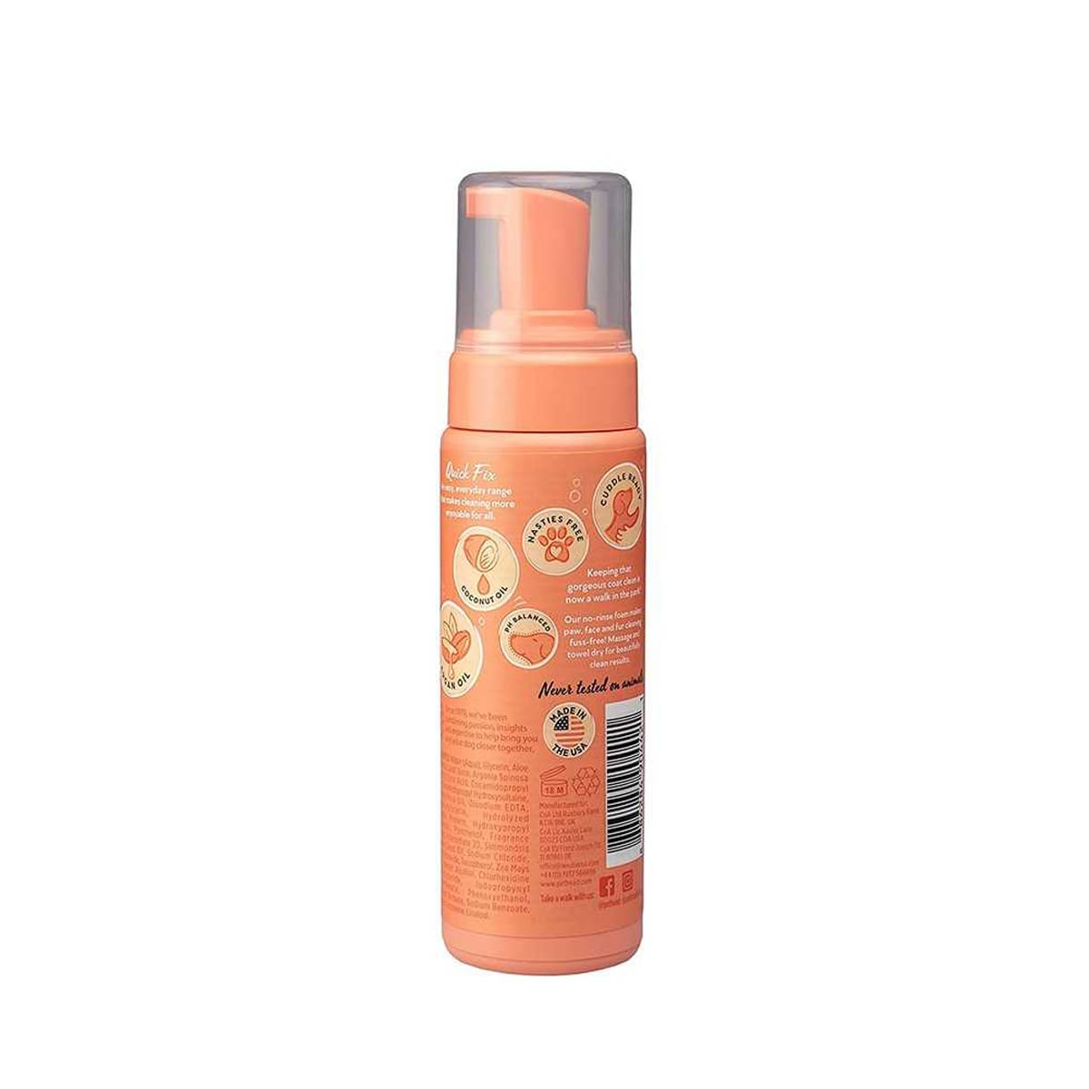 Pet Head Quick Fix Durazno Shampoo en Seco 200ml2