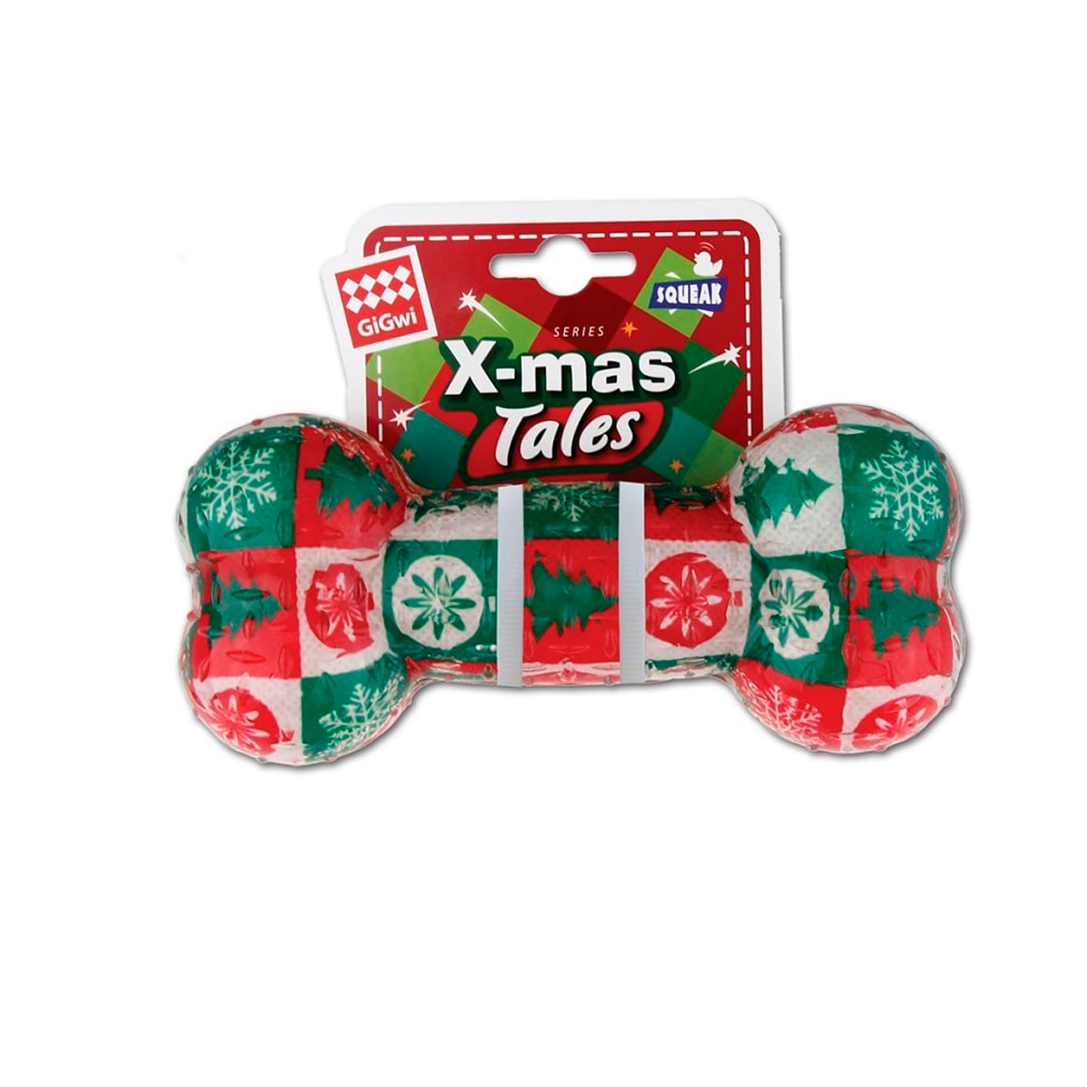 Juguete GiGwi TPR Bone Navidad 1