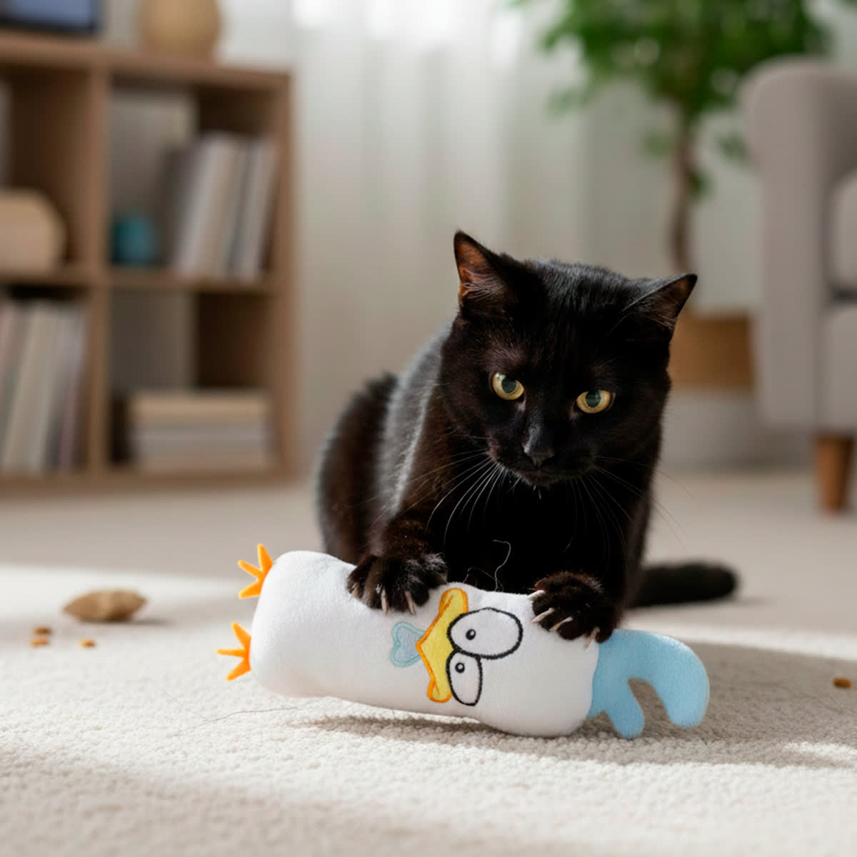 BRNX juguete Cat Maxi Toy pollito con catnip2