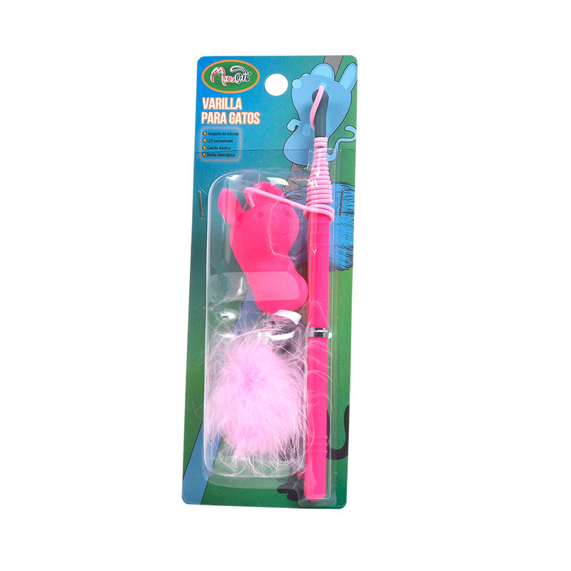 Juguete varilla extensible con LED Rosado 4