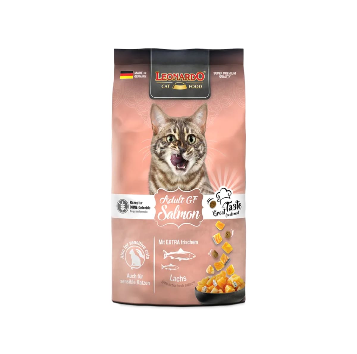 Alimento Leonardo para gato adulto GF Salmón 1