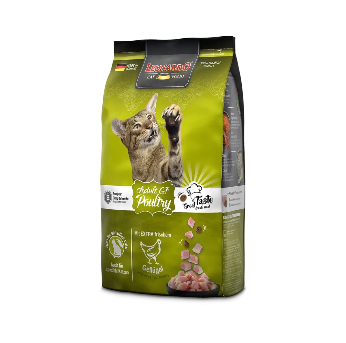 Alimento Leonardo para gato adulto GF Poultry 1