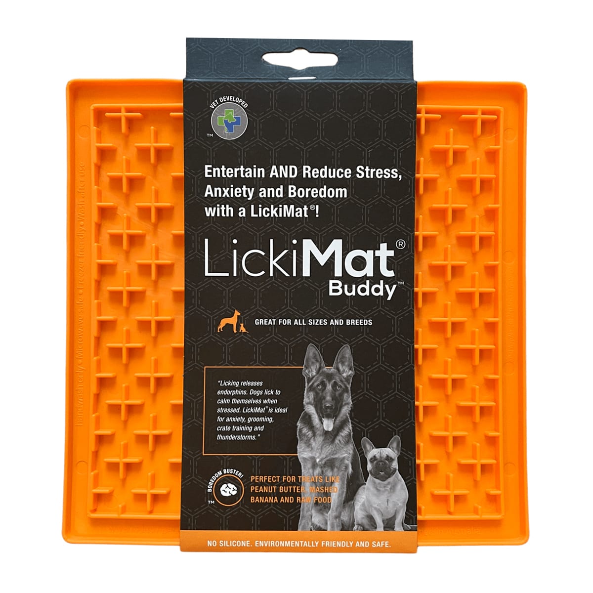 LickiMat Buddy Orange para perros color naranjo 1