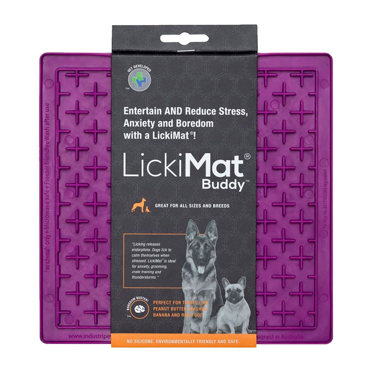 LickiMat Buddy Purple para perros Morado 1
