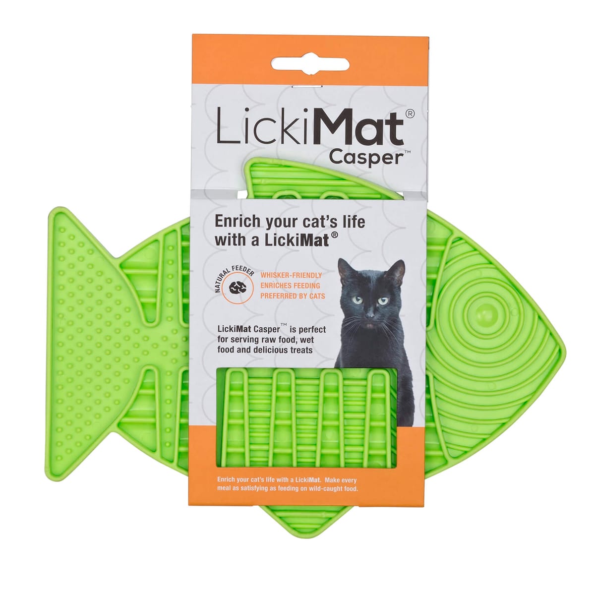 LickiMat CASPER Green para gatos 1