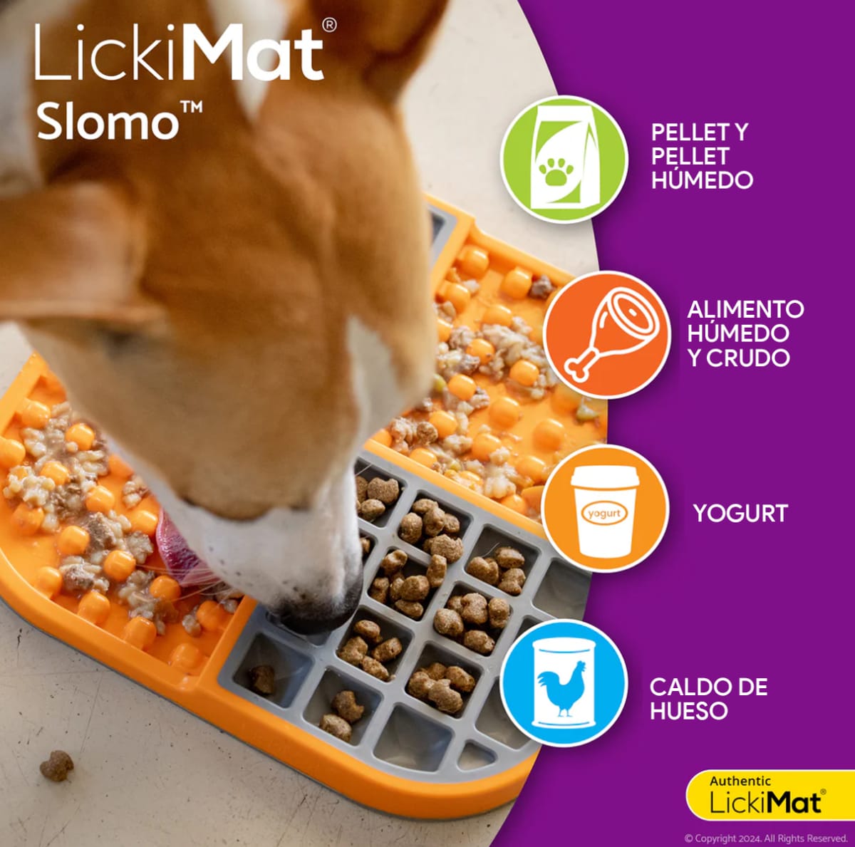 LickiMat SLOMO Orange para perros color naranjo2