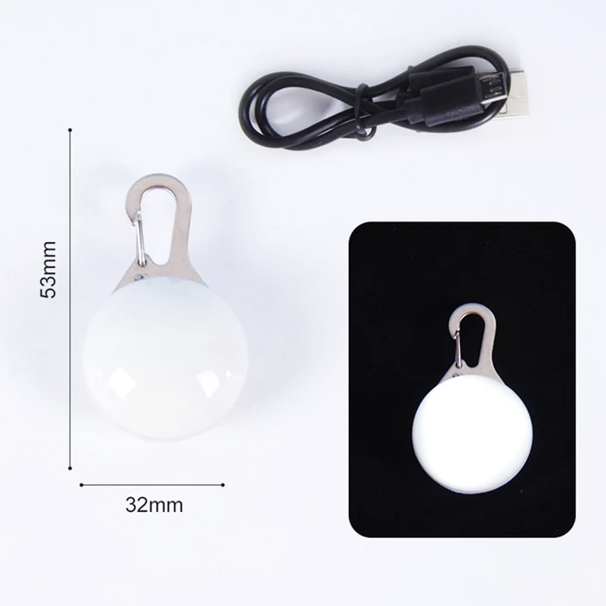 Luz Led Colgante Blanca recargable con USB 1