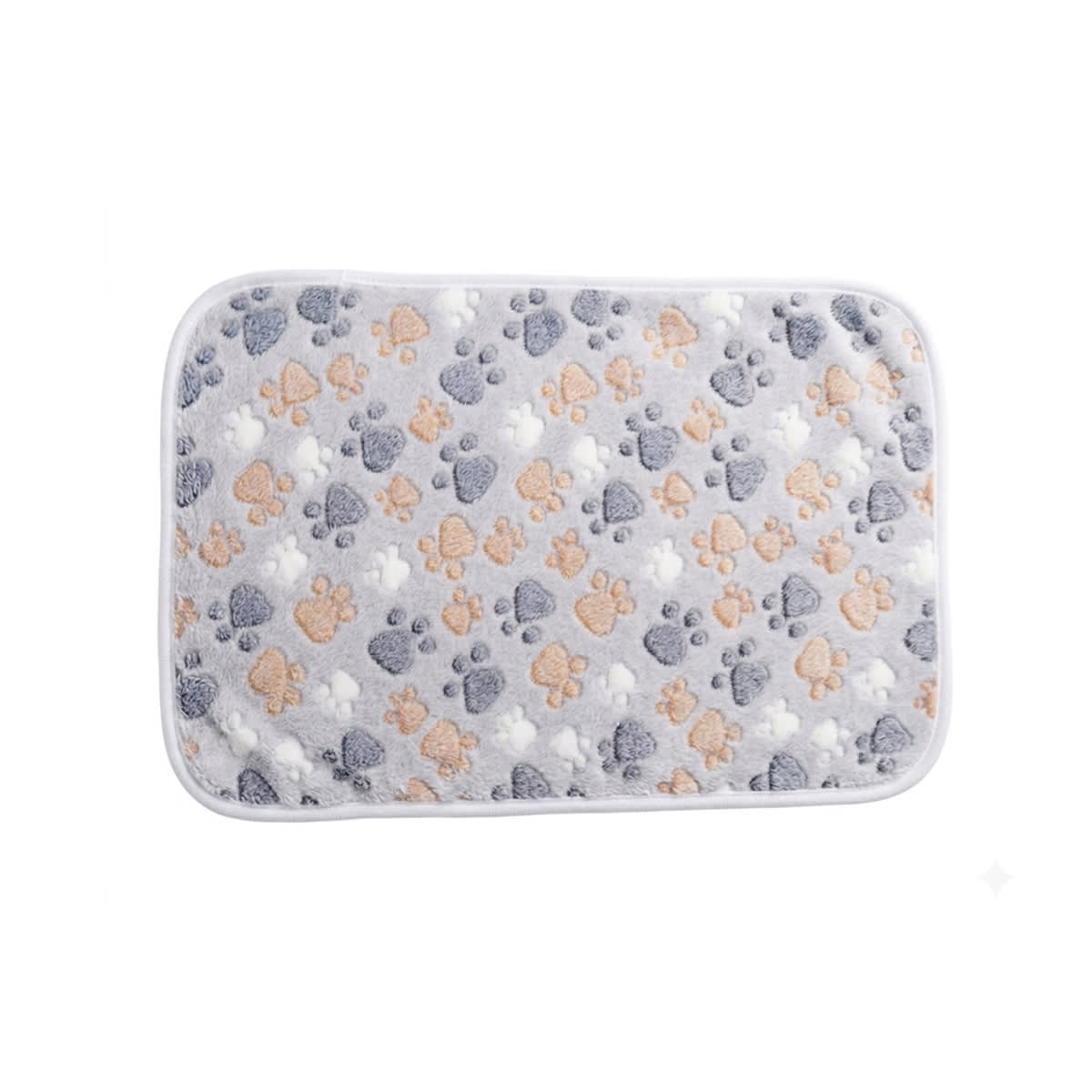 Mantita Mascotas pequeña diseño patitas blancas (76x52cm) 1