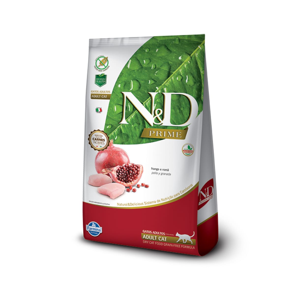 N&D Prime Gato de pollo y granada libre de granos 1