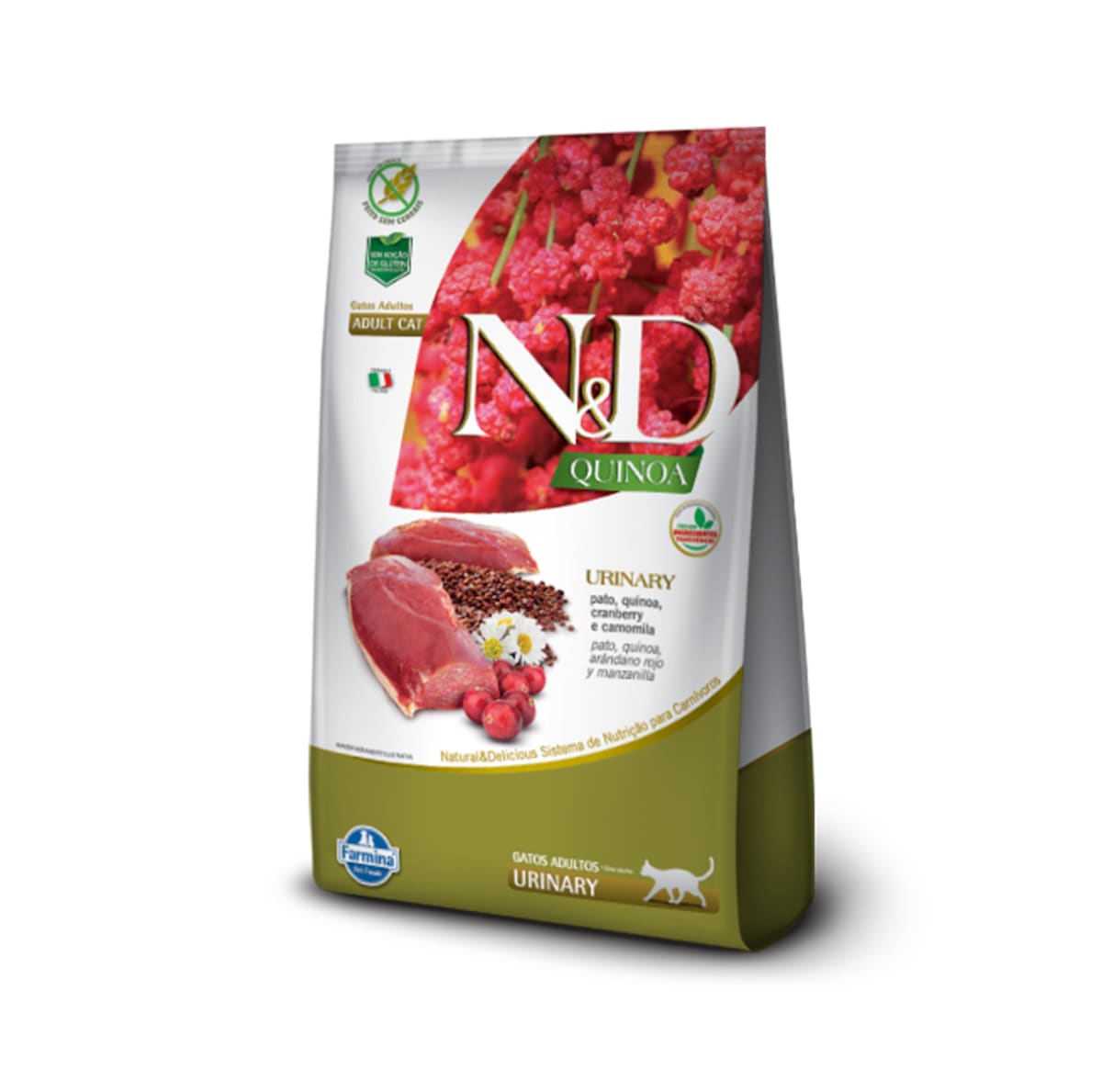 N&D Urinary gato adulto pato, quinoa, cranberry y manzanilla libre de granos 1