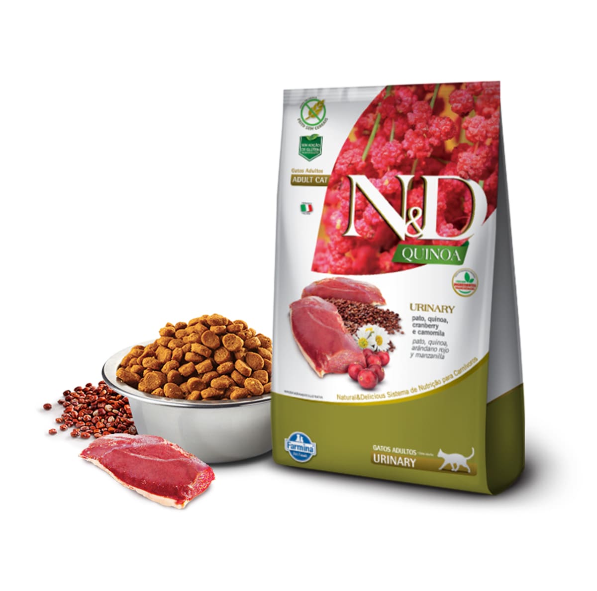 N&D Urinary gato adulto pato, quinoa, cranberry y manzanilla libre de granos2