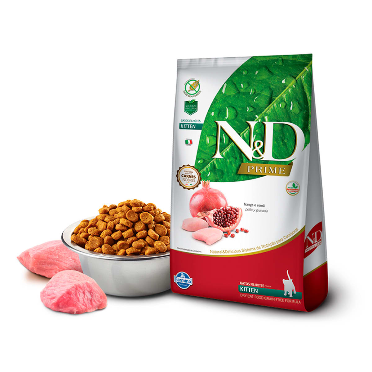 N&D Prime Gato Kitten de pollo y granada libre de granos2