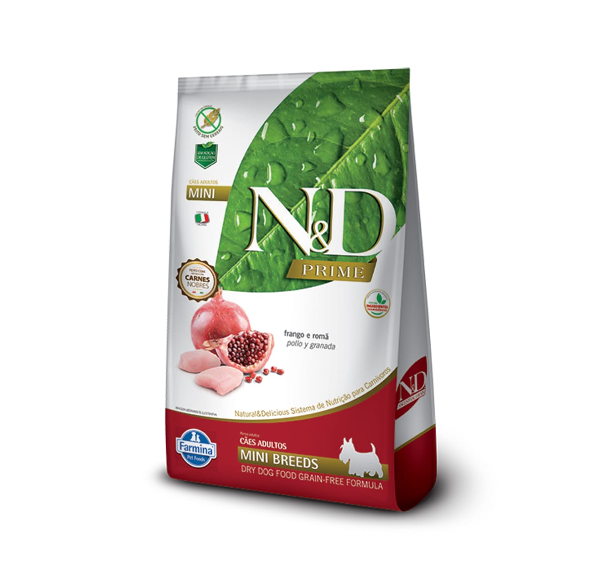 N&D Prime Perro mini adult de pollo y granada libre de granos 1