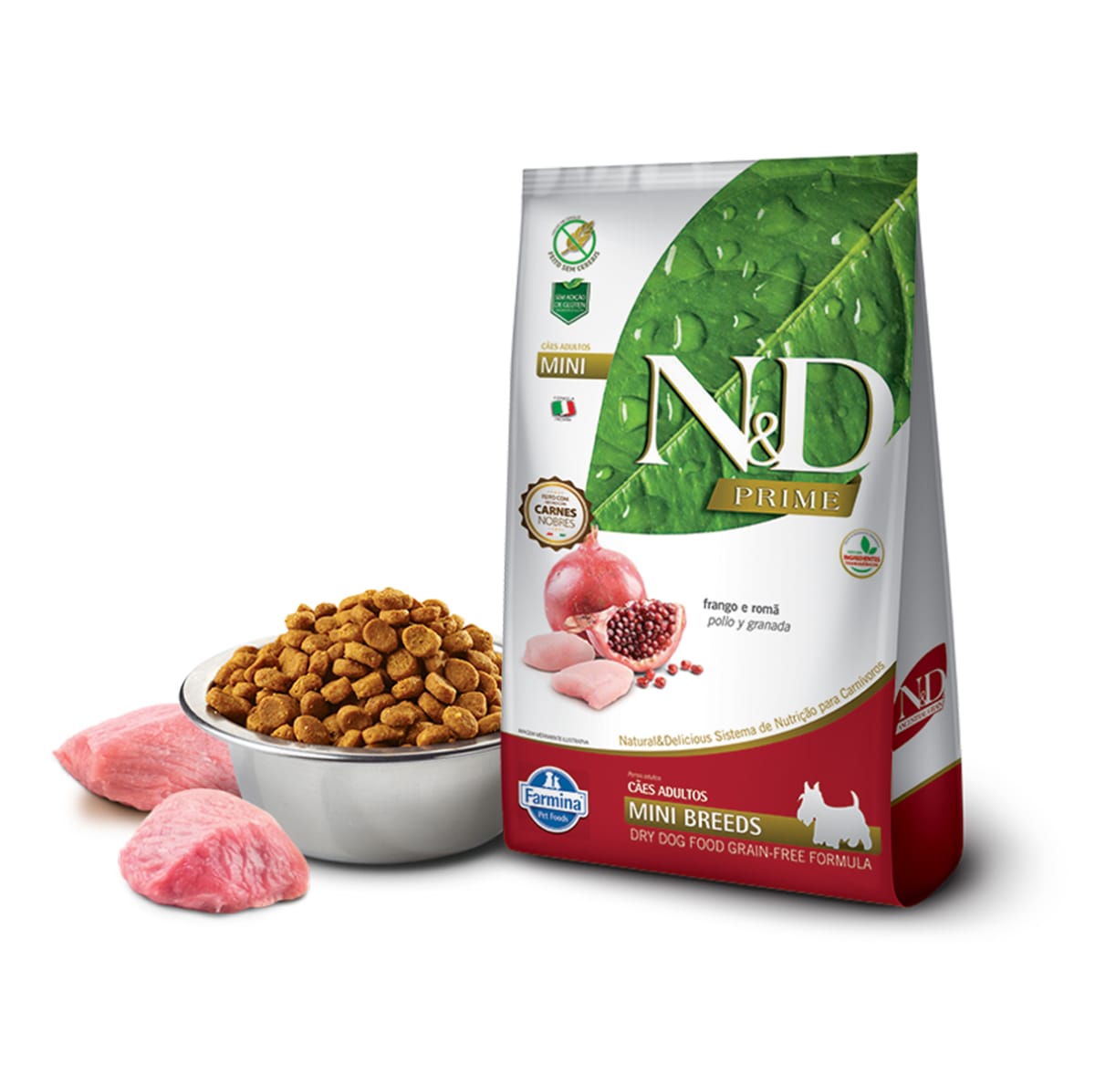 N&D Prime Perro mini adult de pollo y granada libre de granos2