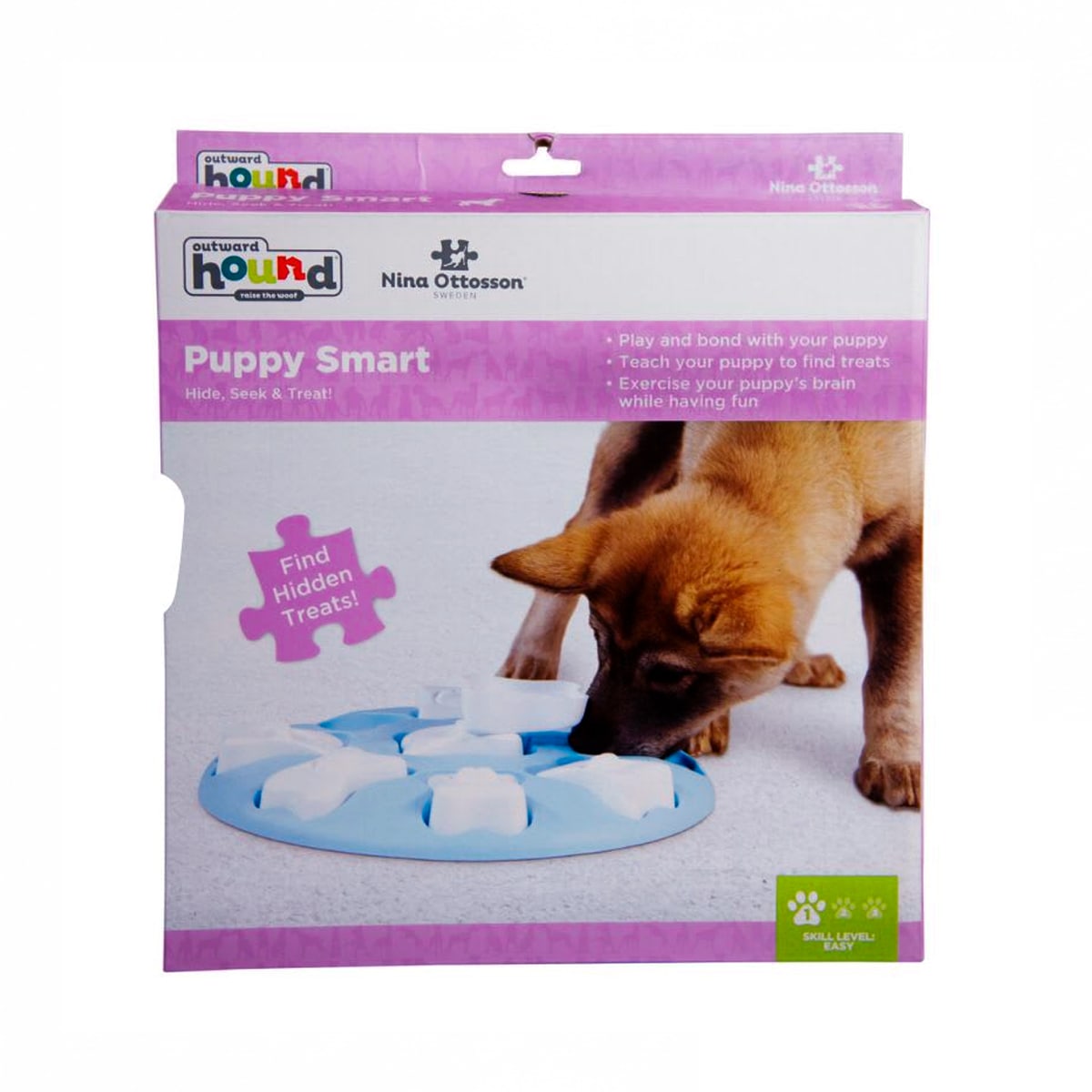 Juguete interactivo para perro Puzzle Smart Nivel 1 color azul de Nina Ottosson4