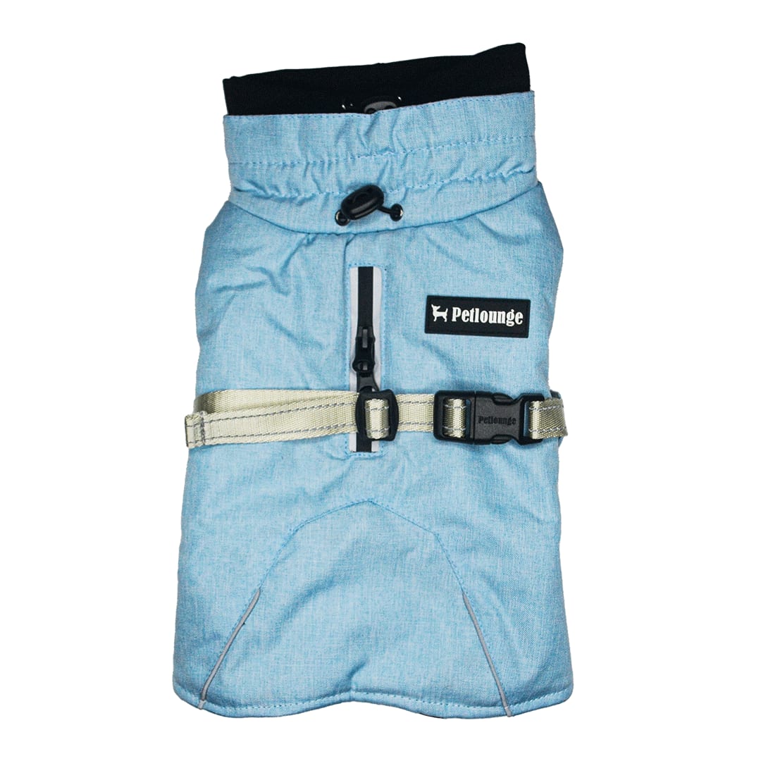 Petlounge Parka Dry and Comfy Celeste Ropa para perro1