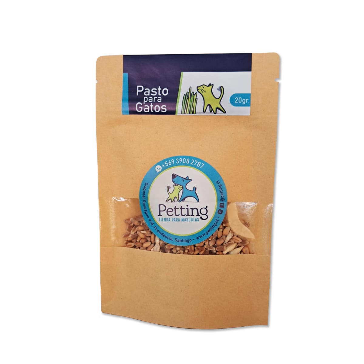 Pasto para Gatos semillas de trigo orgánicas (20gr) 1