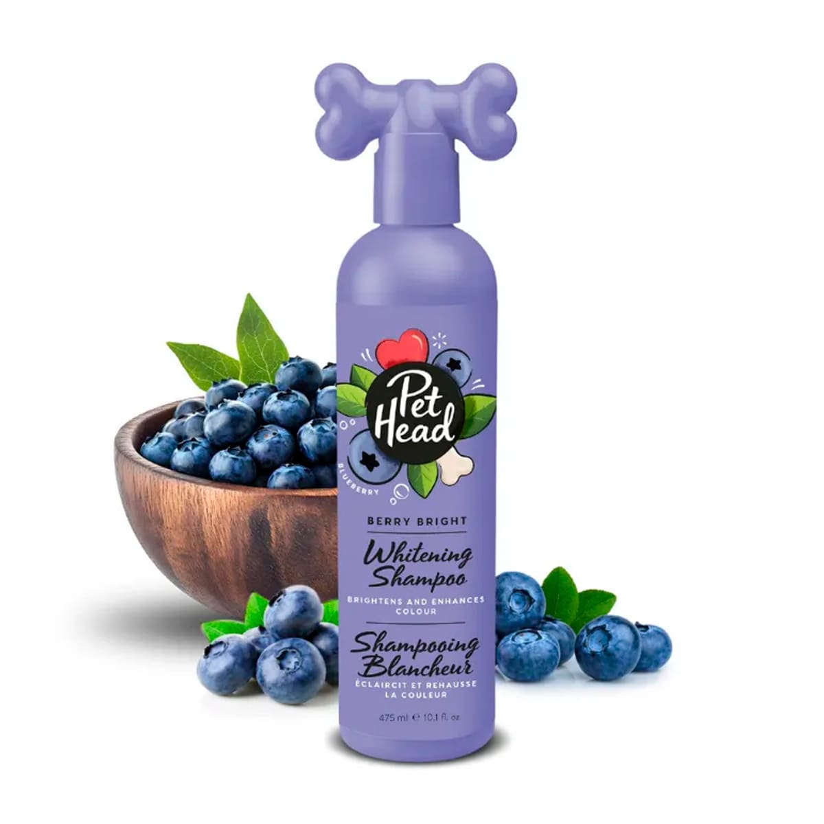 Pet Head Shampoo Berry Bright Blanqueador y Realzador color 475ml2