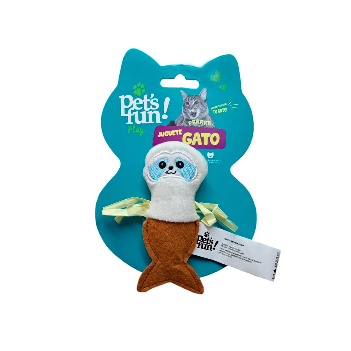 Pet's Fun Juguete para gato con catnip perezoso 1